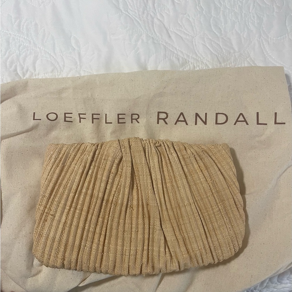 Loeffler Randall Tan Wristlet Clutch